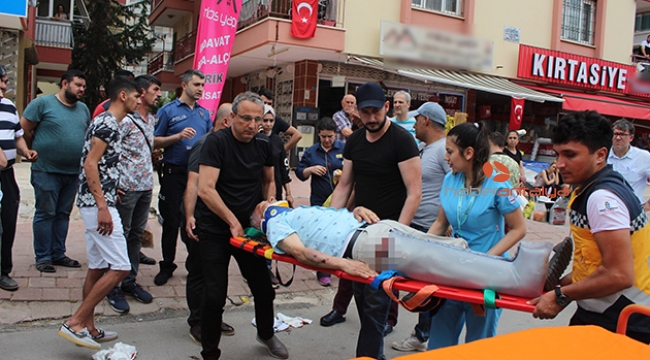Yaya geçidinde hastanelik oldu