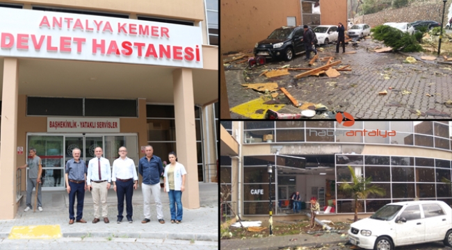 Hortumun büyük zarar verdiği Kemer Devlet Hastanesi yenilendi
