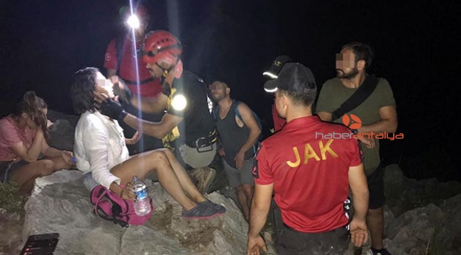 Kanyonda kaybolan öğretmenler, kurtarıldı