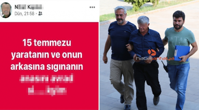 15 Temmuz paylaşımına gözaltı !