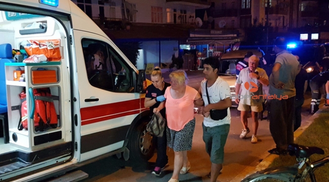 Alkollü kadın ortalığı birbirine kattı