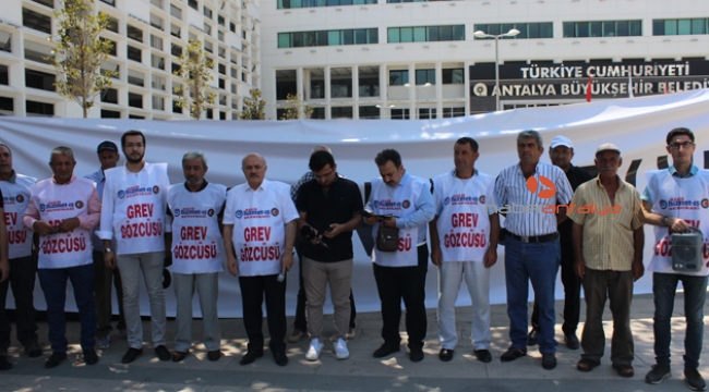 Antalya Büyükşehir Belediyesinde grev 