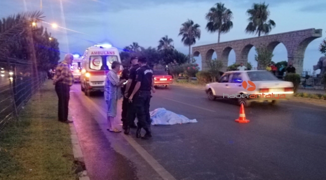 Motosiklet yayaya çarptı ölü ve yaralı var!