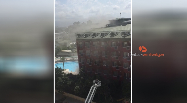 Otel yangını korkuttu