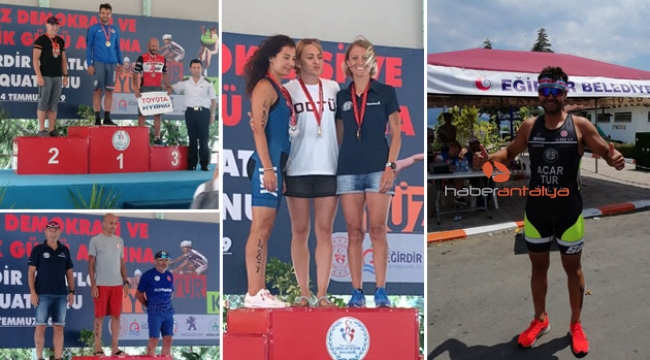 Triatlon takımından madalya