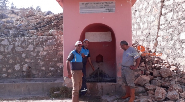 133 yıllık çeşmenin suyu yeniden aktı