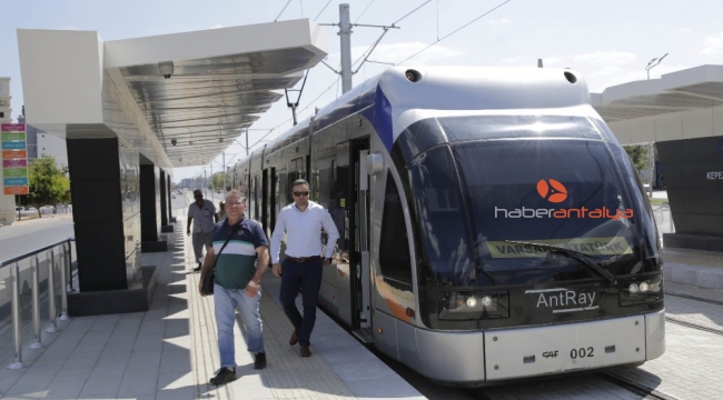 3. Etap Raylı Sistemde Varsak-Otogar hattı hizmette