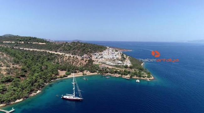 Bakan Kurum'un durdurulduğunu açıkladığı otel inşaatları havadan görüntülendi