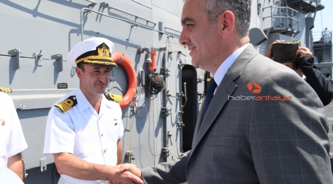 Başkan Semih Esen, TCG Gelibolu Gemisinde