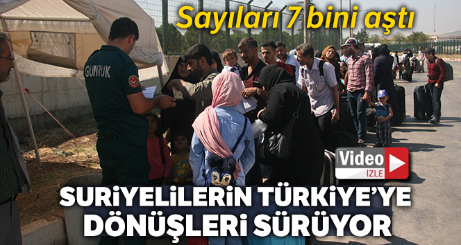 Bayramı ülkelerinde geçiren Suriyelilerin dönüşleri sürüyor