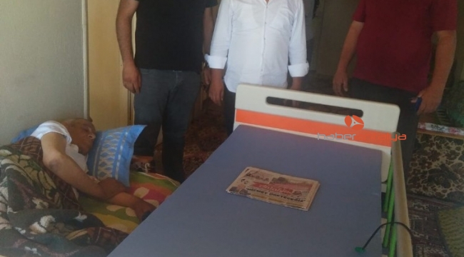 Büyükşehir'den Mehmet amcaya hasta yatağı
