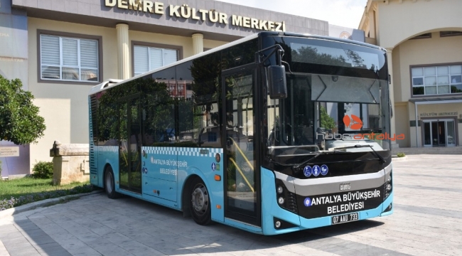 Demre'ye saat başı otobüs seferi başladı