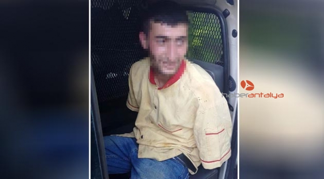 Evdeki kadın çığlık atınca, kaçtı !
