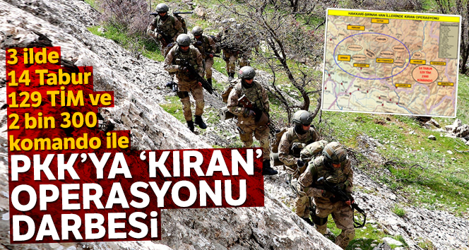 Terör Örgütü PKK’ya ‘Kıran Operasyonu’ darbesi