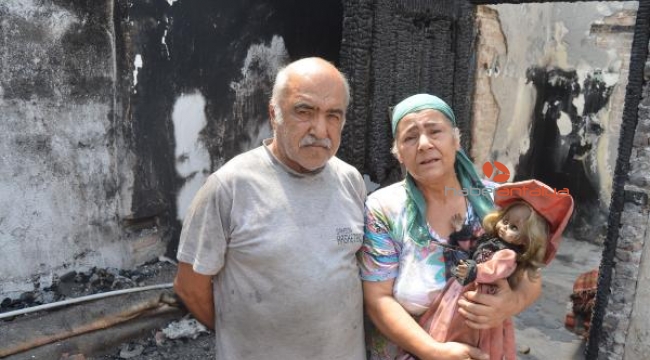 Yangın evlerini de umutlarını da kül etti , herkez söz verip gitti