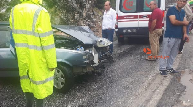Alanya'da kaza: 1 yaralı