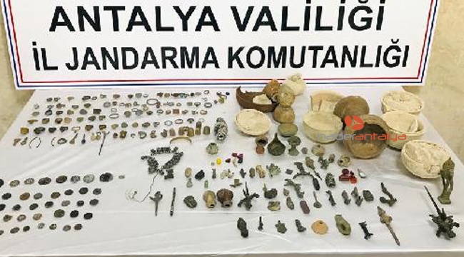 Antalya'da tarihi eser operasyonu