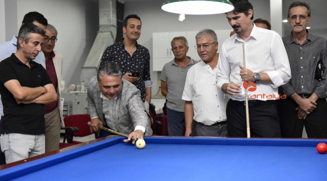 ASSİM'de bilardo spor merkezi açıldı