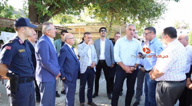 Bakan Ersoy, tarihi su kemerlerini inceledi