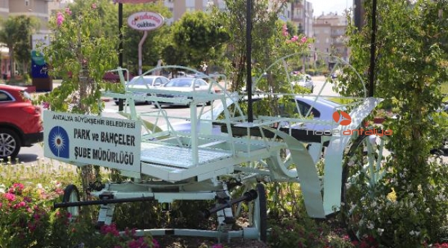 Faaliyetine son verilen faytonlar, Antalya'yı süslüyor