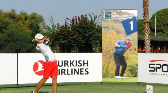 Golfte Uluslararası Türkiye Amatör Açık Şampiyonası'nın ilk raundu tamamlandı