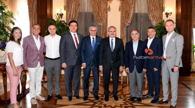 Kemer heyetinden Karaloğlu ve Böcek'e ziyaret