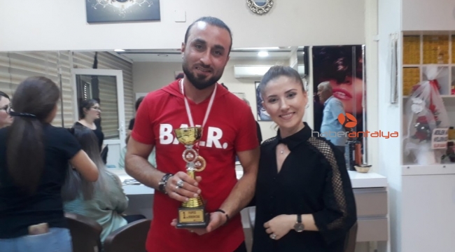 Kuaförlerin şampiyonu Serik'ten çıktı