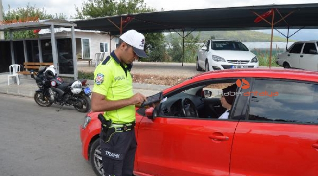 Kumluca'da 'Dumansız Araç' denetimi