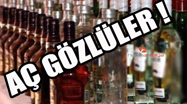 Manavgat'ta 4 yıldızlı otelde sahte içki operasyonu