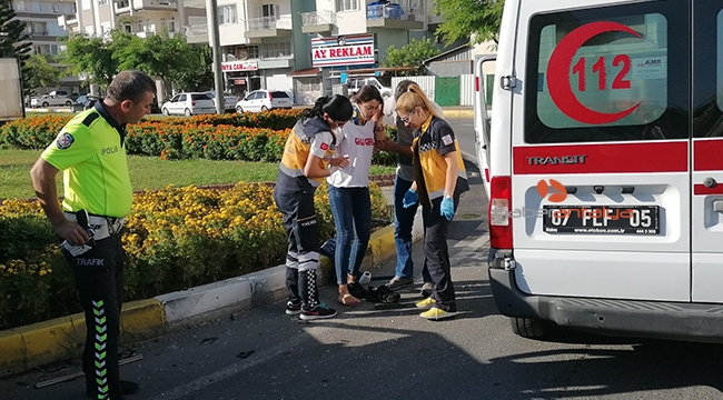 Manavgat'ta trafik kazası: 2 yaralı