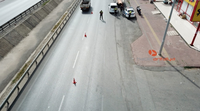 Trafiği drone ile havadan denetleniyor