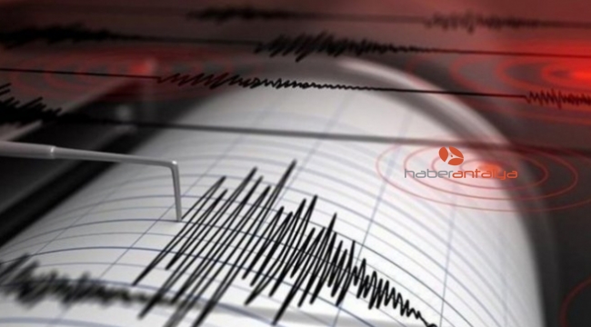 Akdeniz'de 4.1 büyüklüğünde deprem