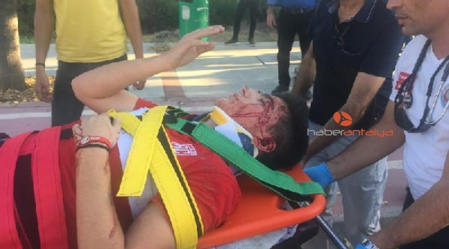 Akdeniz Üniversitesi kampüsünde  kaza : 3 yaralı