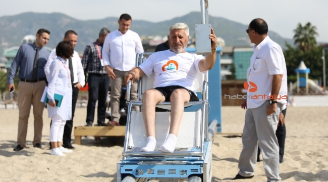 Alanya Belediyesi'nden Engelsiz Plaja örnek proje