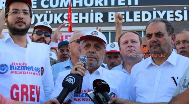 Antalya Büyükşehir Belediyesi'nde grev 79 gündür sürüyor