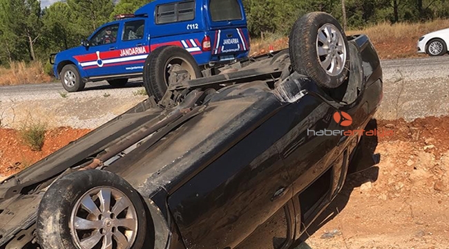 Antalya'da askeri araç devrildi: 3 yaralı