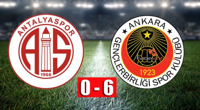 YIKILDIK Antalyaspor 0 - 6 Gençlerbirliği