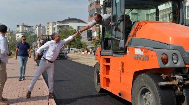 Başkan Uysal, yol çalışmalarını inceledi
