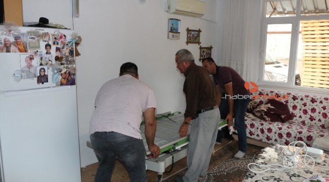 Dört vatandaşa hasta yatağı desteği verildi