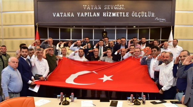 Kepez Meclisi Barış Pınarı Harekatı kapsamında 'Tek yürek' oldu