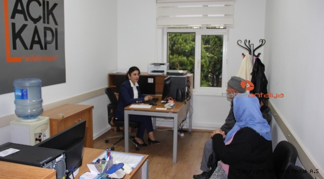 Açık Kapı Bürosu Manavgat'ın hizmetinde