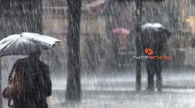 Antalya Valiliği'nden fırtına ve yağış uyarısı