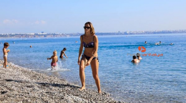 Kasımda deniz keyfi