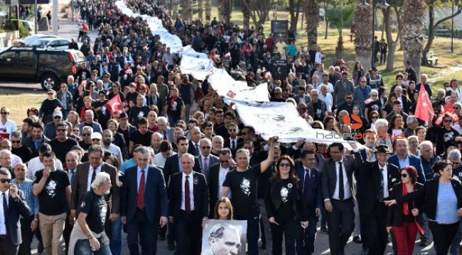 Ata'nın izinde 'Saygı Yürüyüşü'