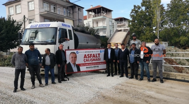 Atık su çalışmalarında bozulan yollar asfaltlanıyor
