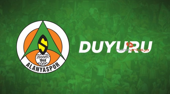 Aytemiz Alanyaspor'dan Kamuoyuna Duyuru