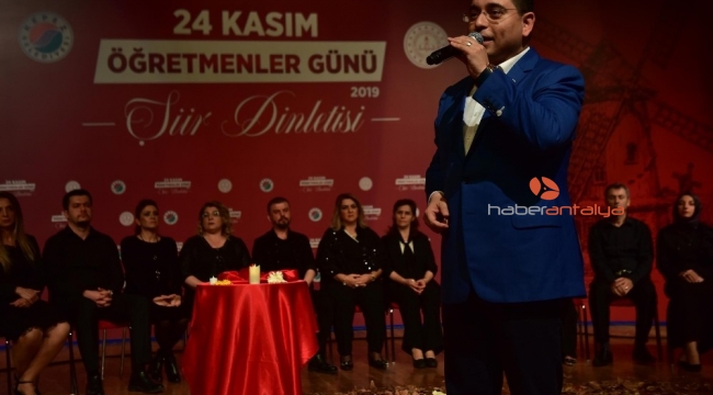 Başkan Tütüncü'den öğretmenlere şiir