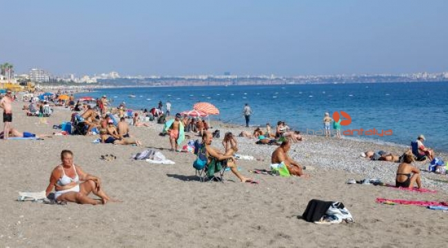 Dünyaca ünlü sahilde sıcak hava yoğunluğu