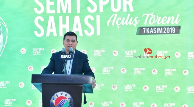 Gaziler Semt Spor Sahası törenle açıldı