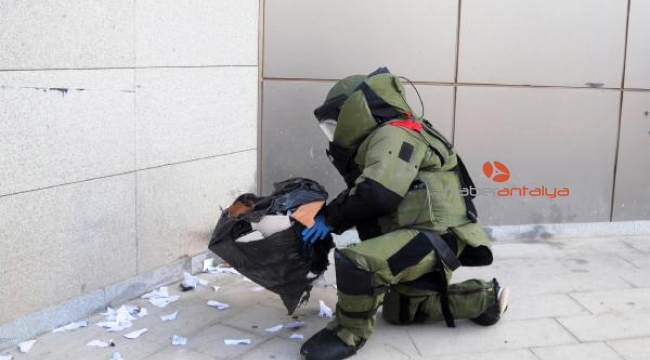 Hastanede şüpheli paket tatbikatı